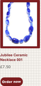 Order now £7.50 Jubilee Ceramic Necklace 001