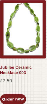 Order now £7.50 Jubilee Ceramic Necklace 003